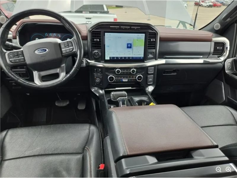 Used 2022 Carbonized Gray Metallic Ford LARIAT image 5