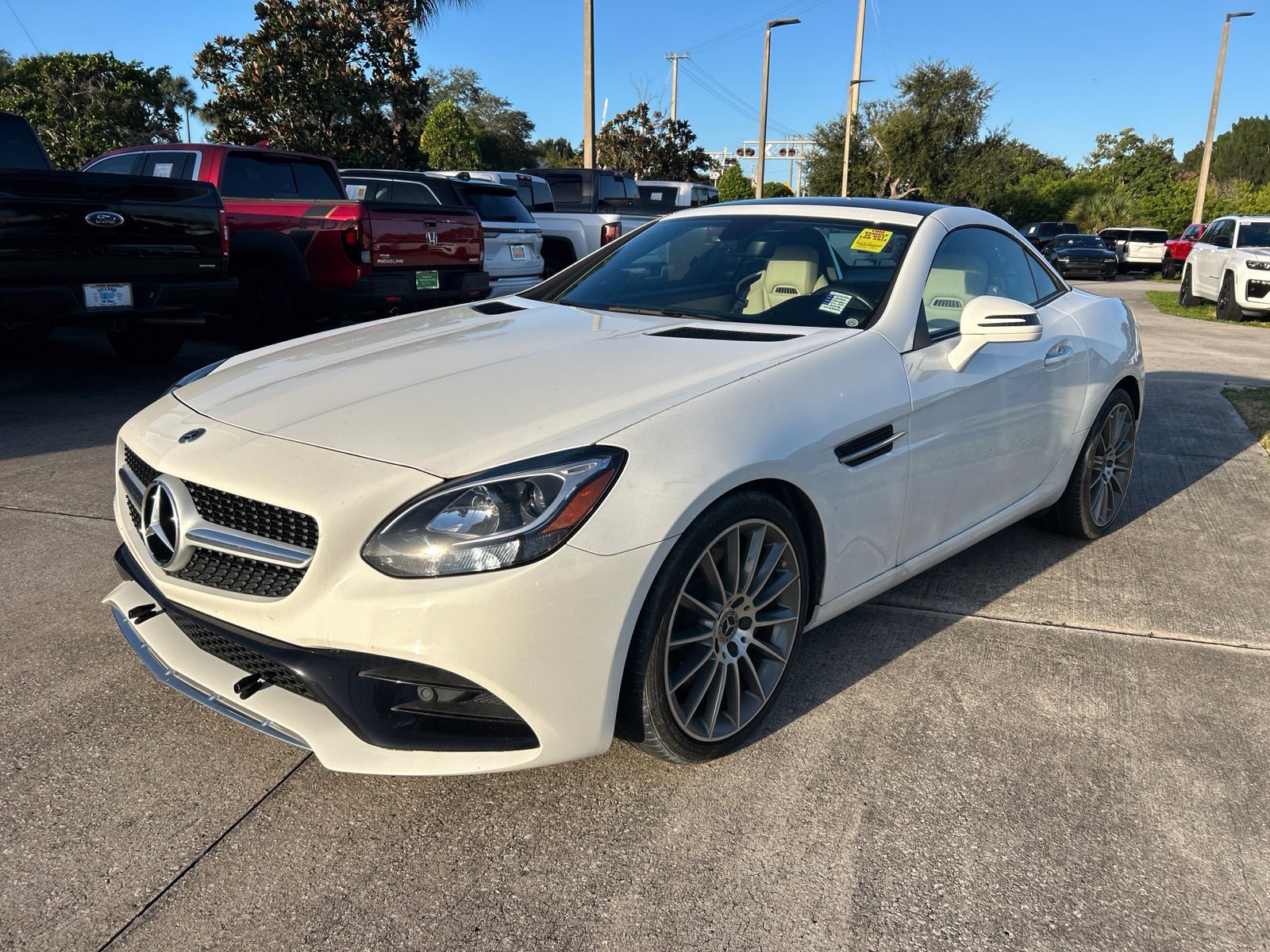 Used 2020 White Mercedes-Benz SLC 300 image 1