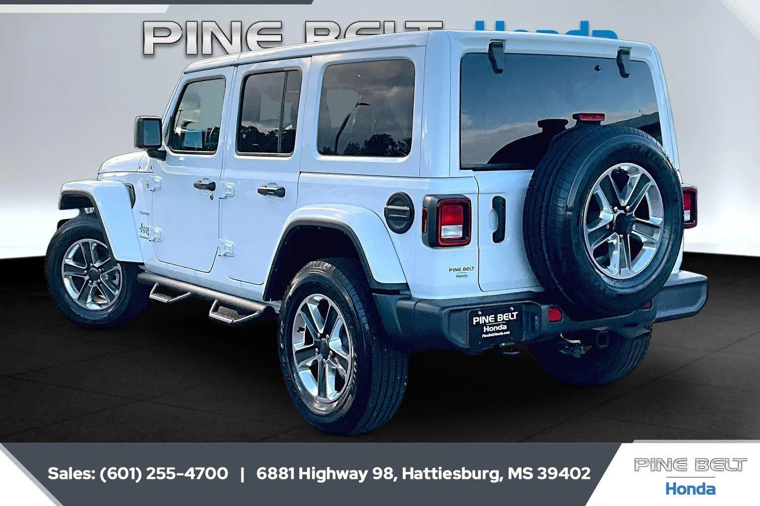 Used 2023 Bright White Clearcoat Jeep Sahara image 2