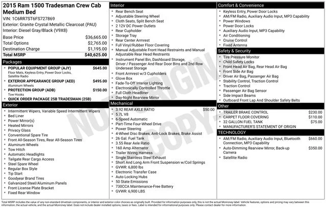 Used 2015 Gray Ram Tradesman image 19