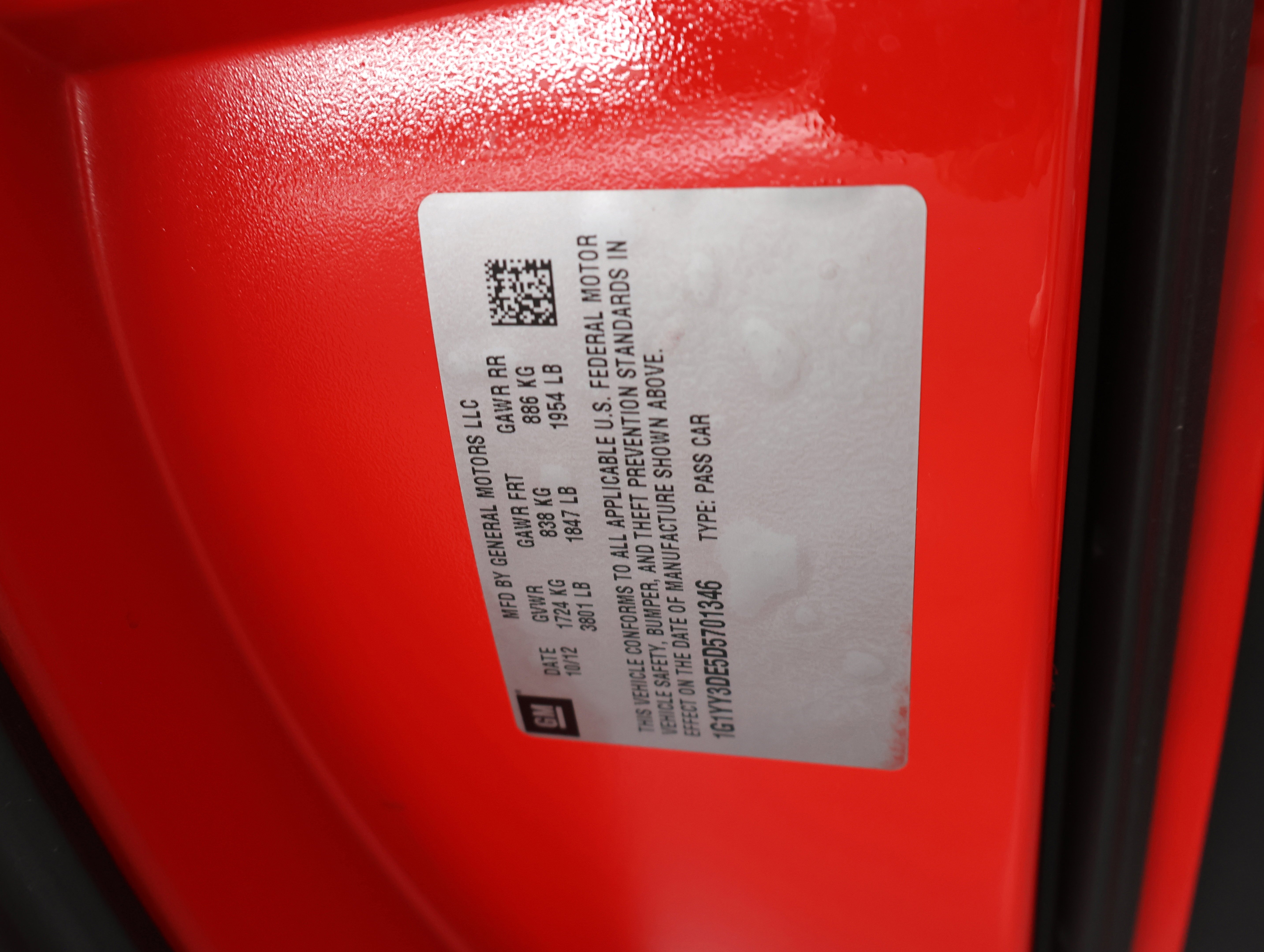 Used 2013 Torch Red Chevrolet 427 1SB: 427 1SB-6 SPEED STICK SHIFT-NAV-HEATED LEATHER-7.0L V8 image 50