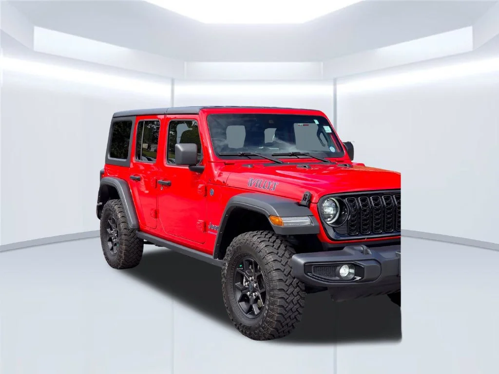 Certified Used 2025 Red Jeep Willys 4xe image 49