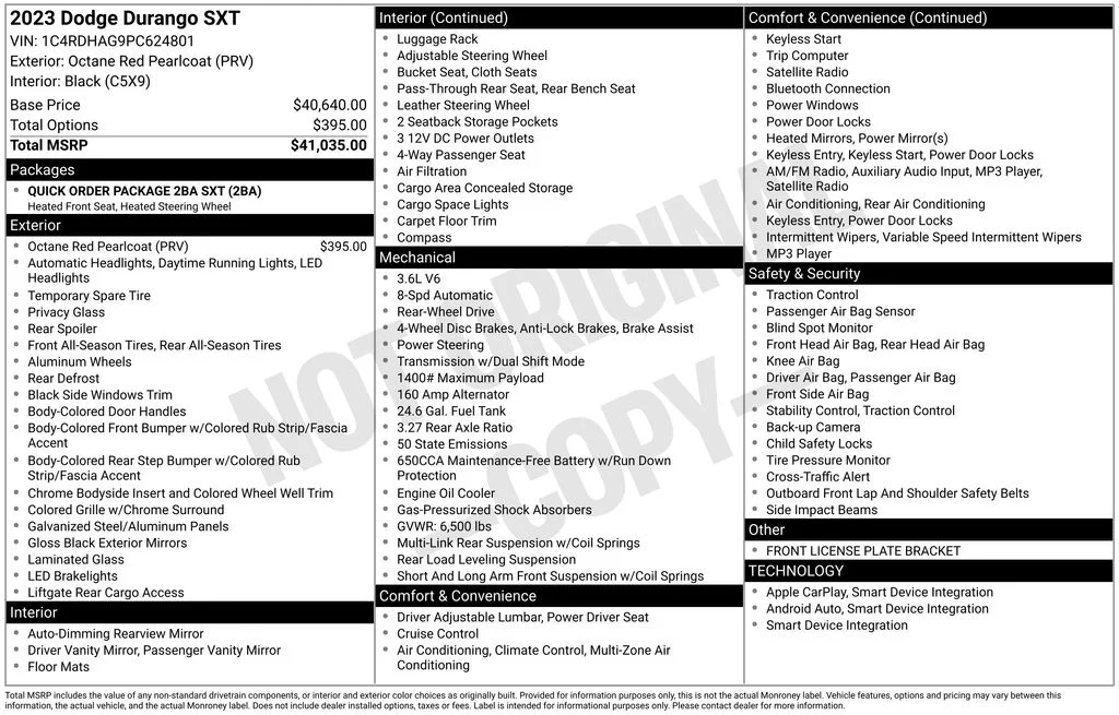 Used 2023 Red Dodge SXT image 17