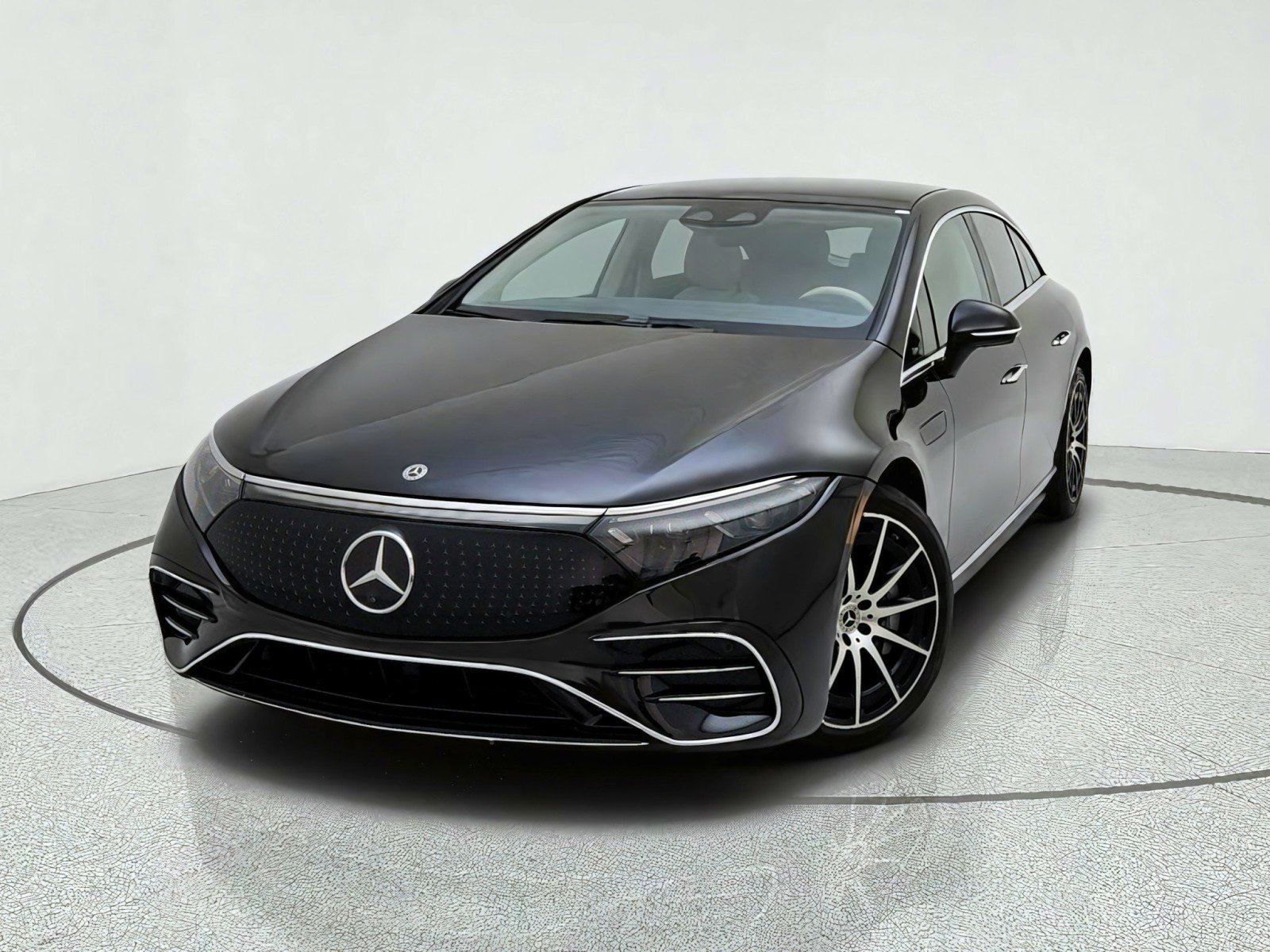 Certified Used 2023 Obsidian Black Metallic Mercedes-Benz EQS 450+ image 2