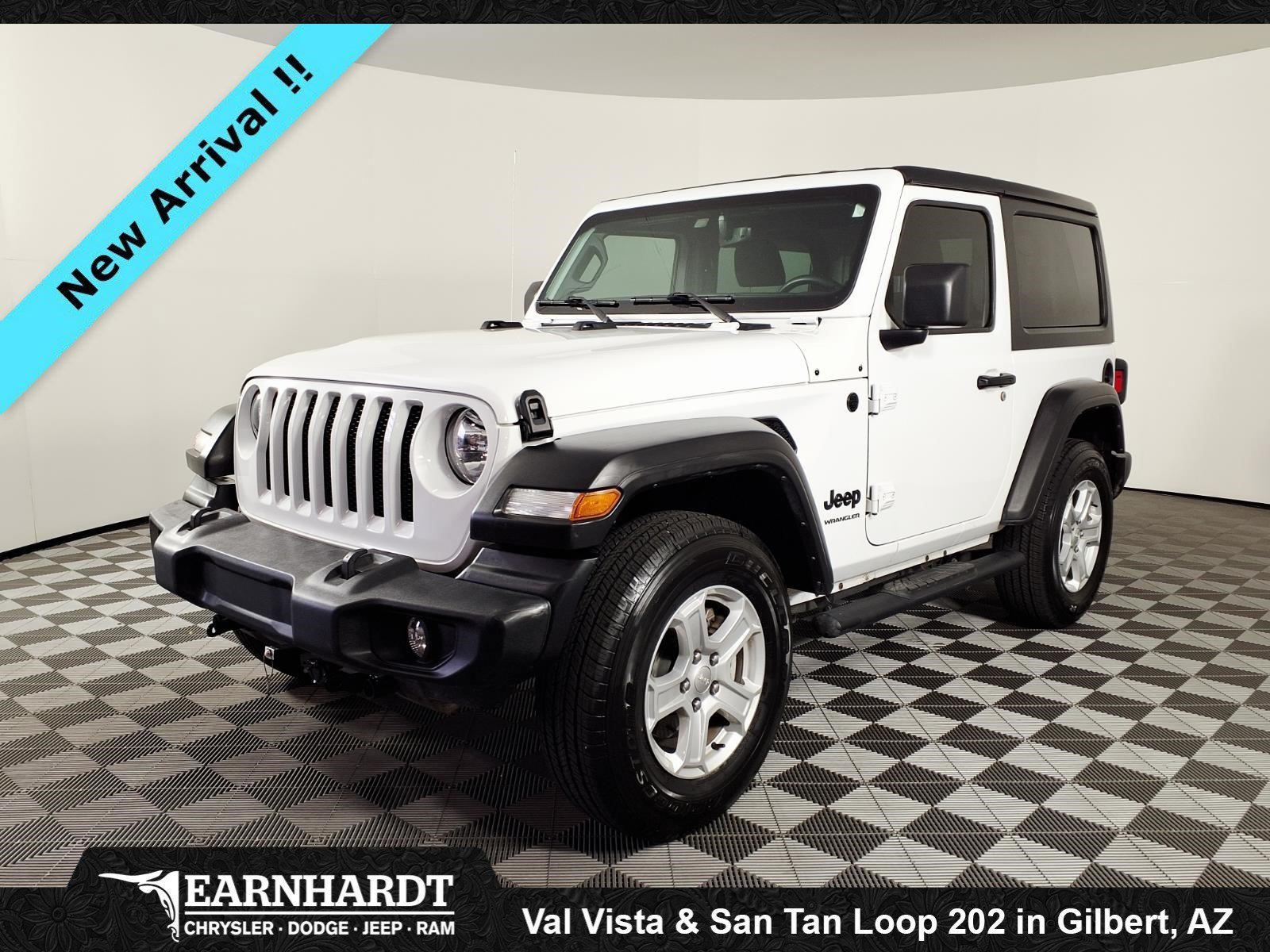 Certified Used 2022 Bright White Clearcoat Jeep Sport S image 1