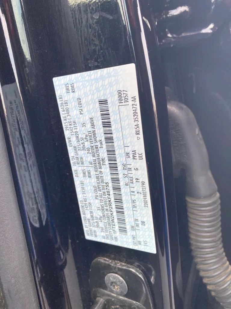 Used 2024 Agate Black Metallic Ford STX image 39