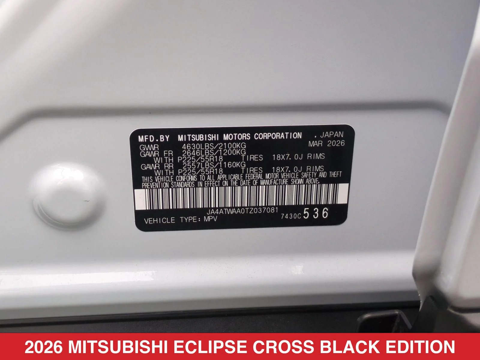 New 2026 White Mitsubishi SE 1.5T S-AWC image 26