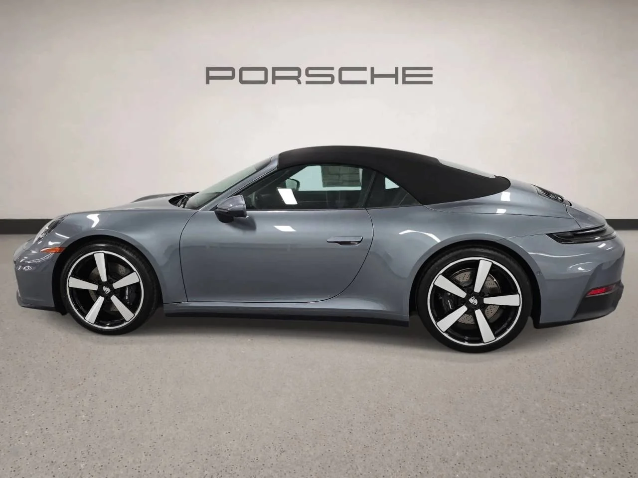New 2026 Vanadium Grey Metallic Porsche Carrera Cabriolet image 2