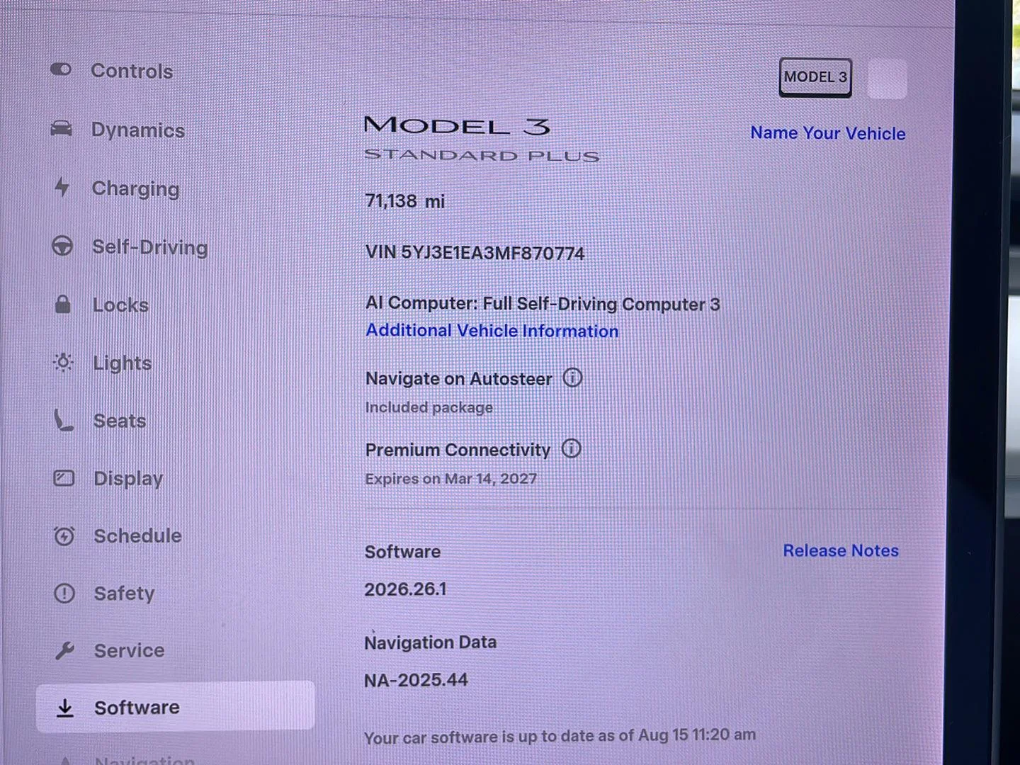 Used 2021 Pearl White Multi-Coat Tesla Standard Range Plus image 2