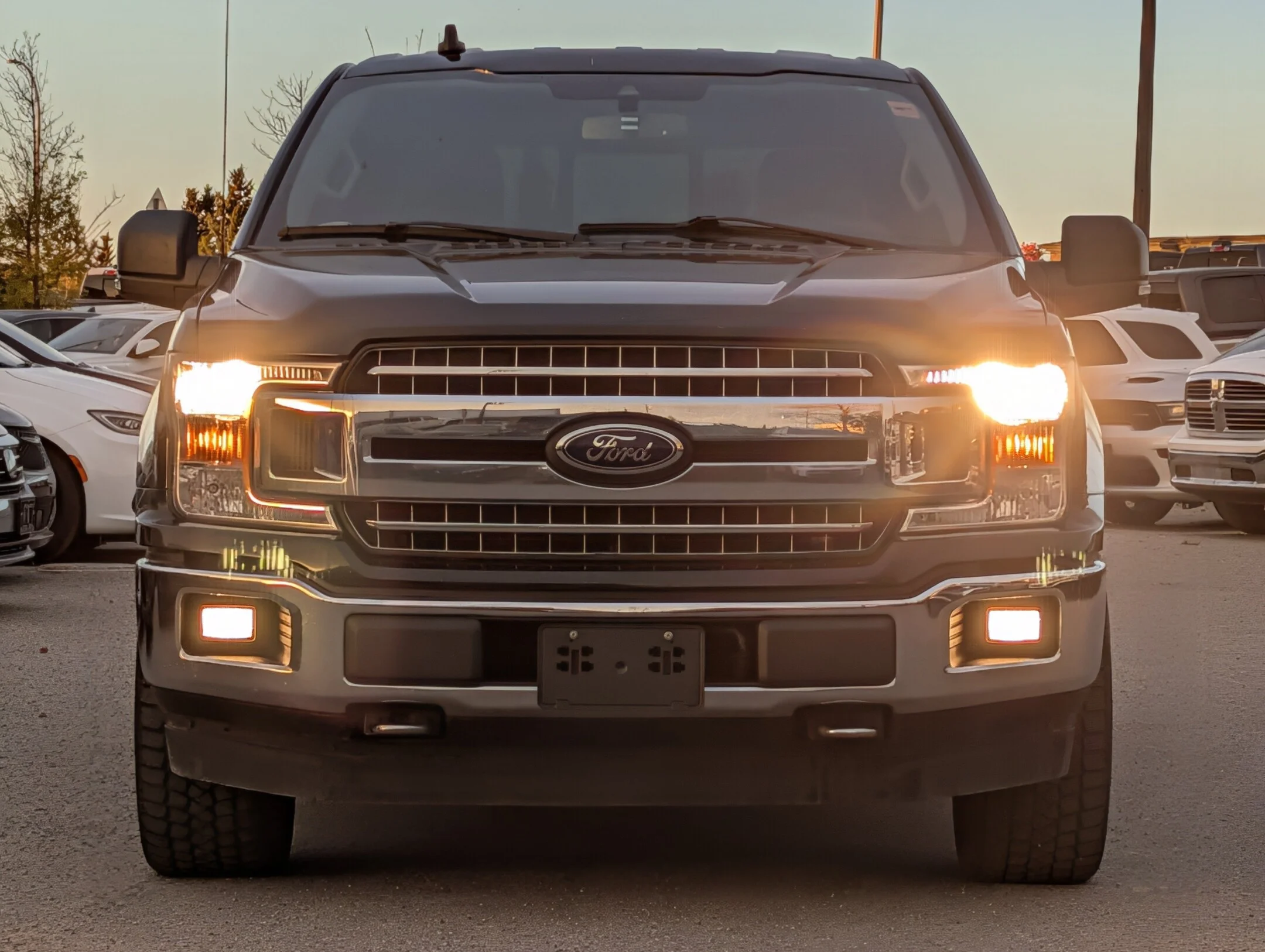 Used 2020 Black Ford XLT - 302A Pkg - 5.0L V-8 - Rear View Camera - XL 4WD SuperCrew 5.5 Box image 3