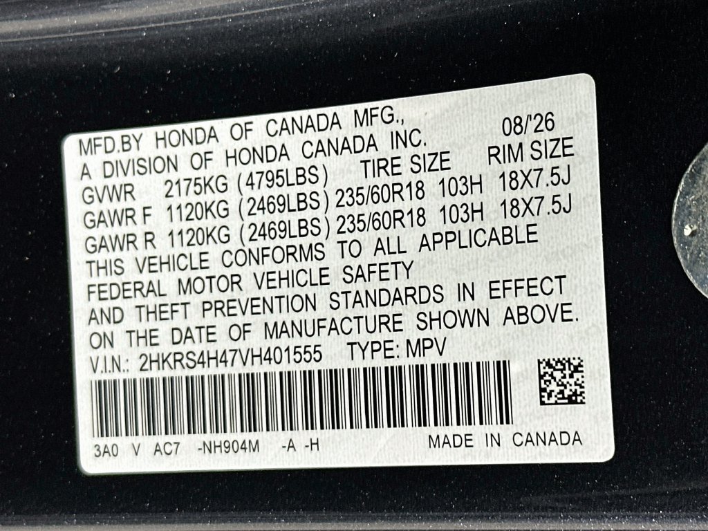 New 2027 Meteorite Gray Metallic Honda EX image 31
