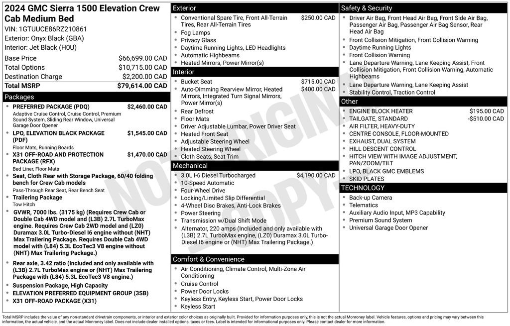 Used 2024 Black GMC Elevation image 41