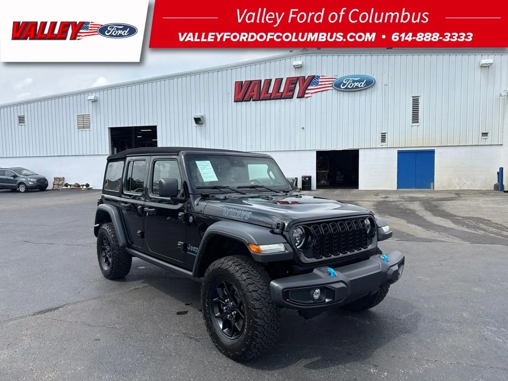 Used 2024 Black Jeep Willys 4xe image 1
