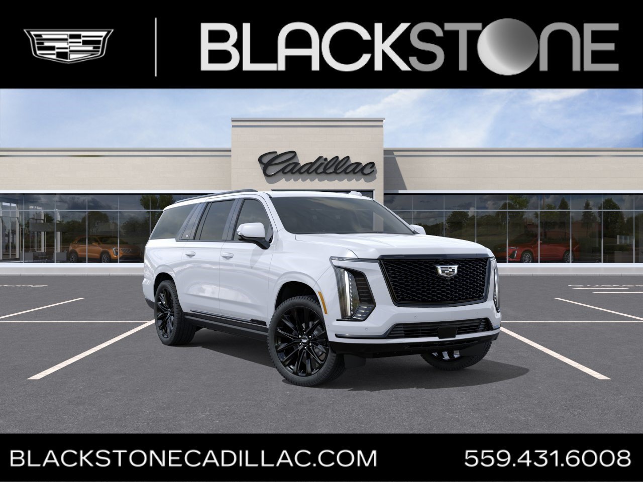 New 2026 Vibrant White Tricoat Cadillac Platinum Sport image 1
