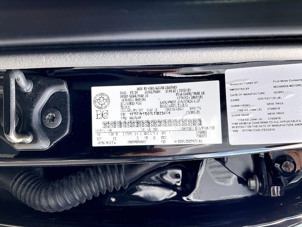 Used 2020 Black Ford Lariat image 32