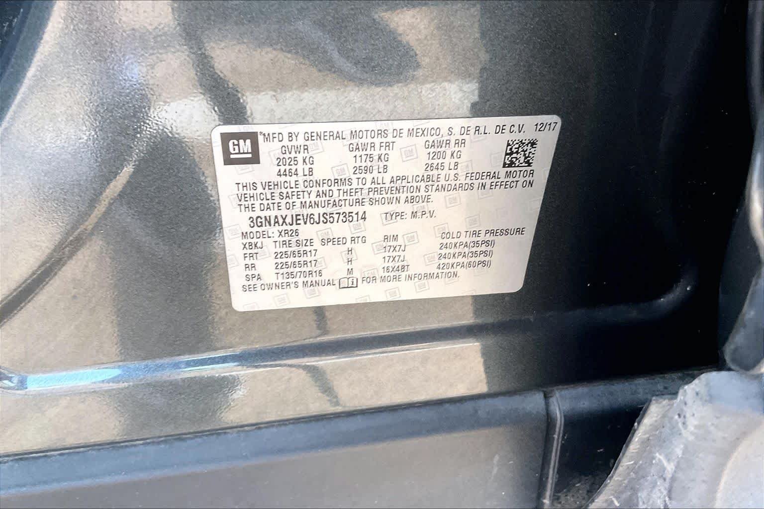 Used 2018 Nightfall Gray Metallic Chevrolet LT image 32