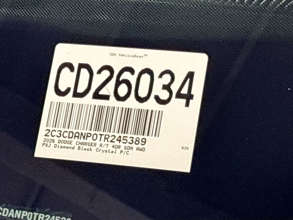 New 2026 Diamond Black Crystal Pearlcoat Dodge R/T Plus image 25