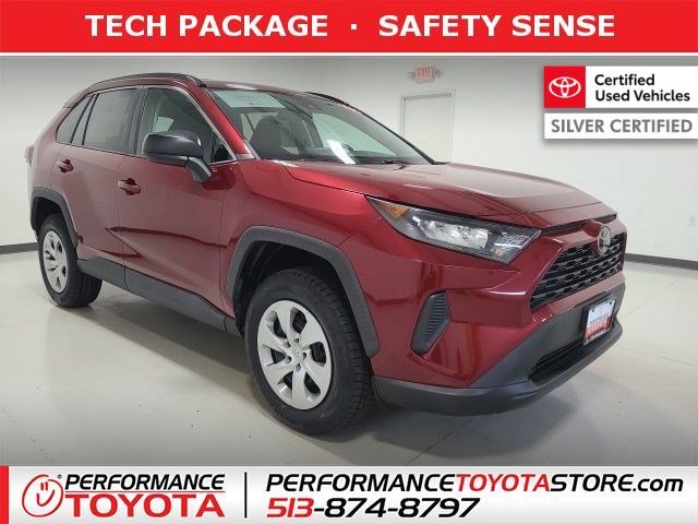 Certified Used 2019 Ruby Flare Pearl Toyota LE image 1