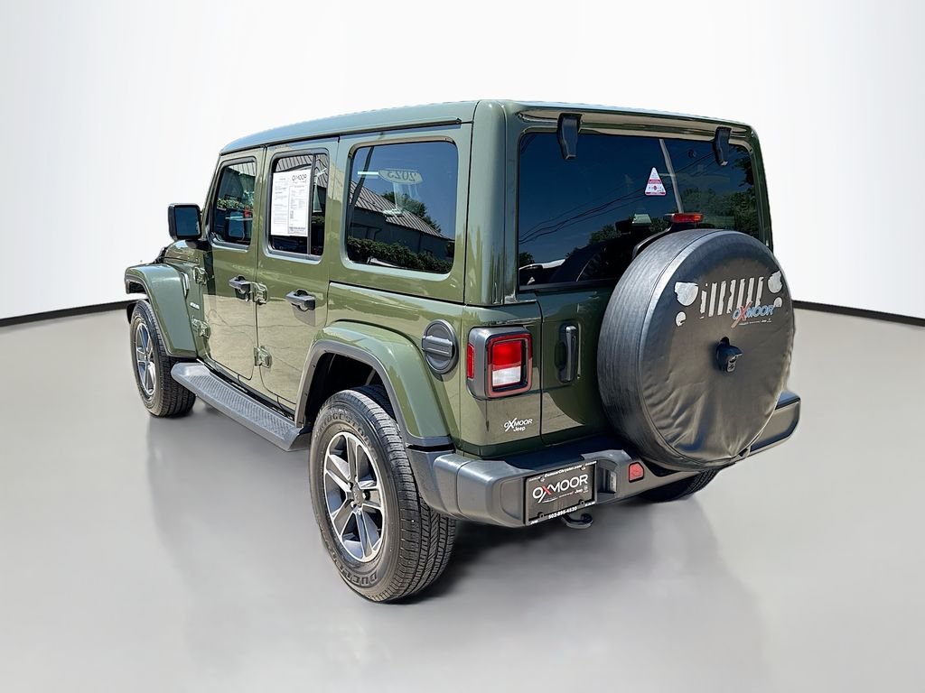 Used 2023 Sarge Green Clearcoat Jeep Sahara image 5