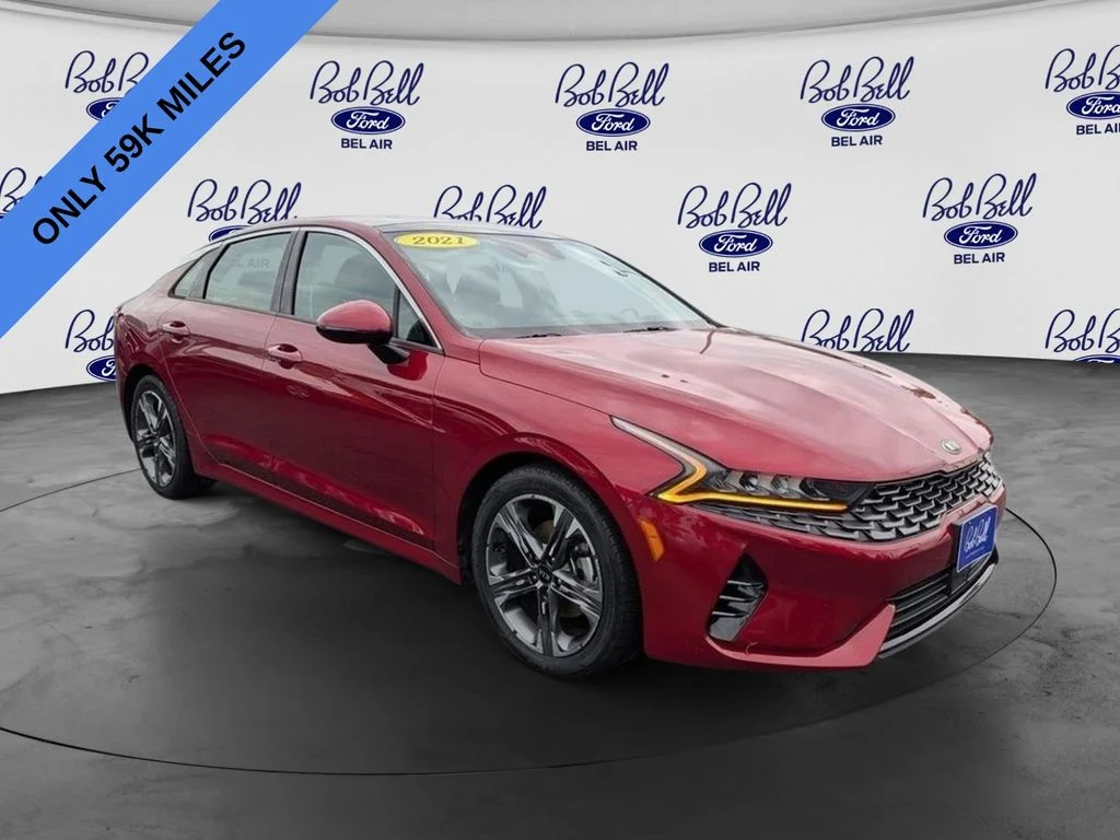 Used 2021 Red Kia EX image 1