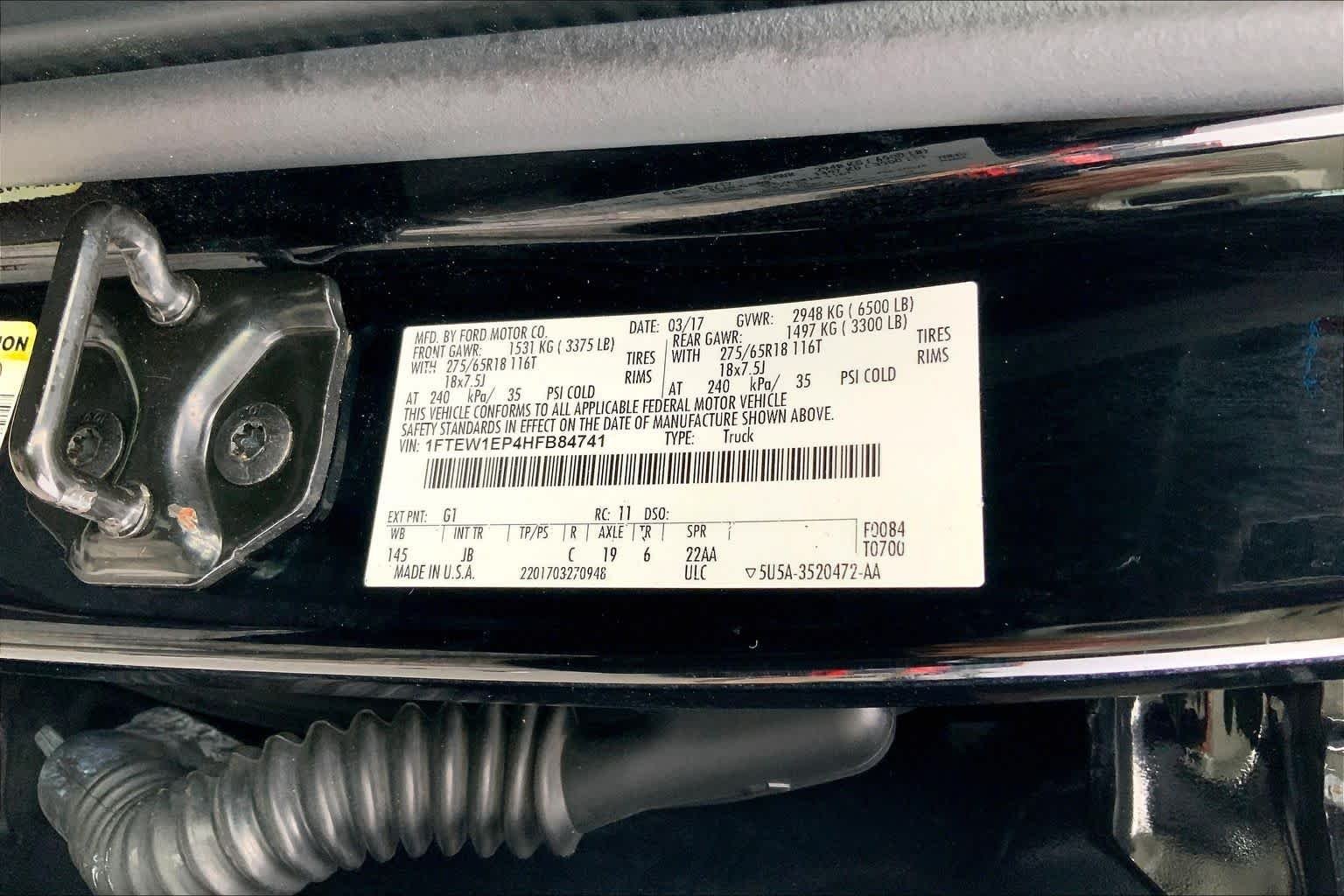 Used 2017 Shadow Black Ford XLT image 29