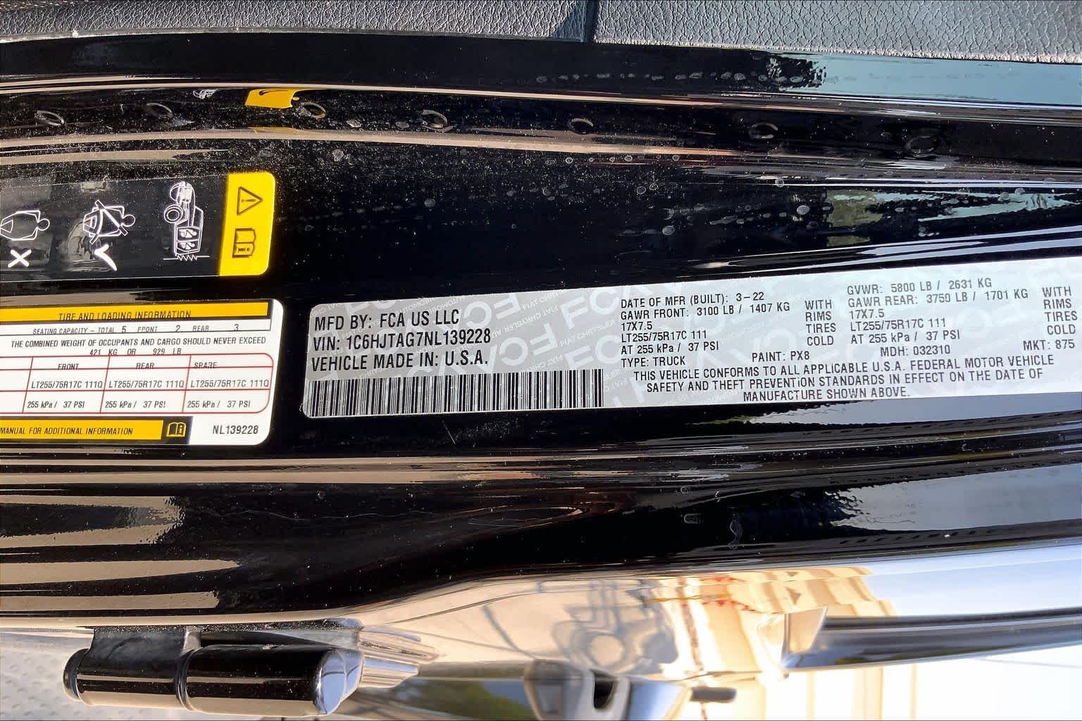 Used 2022 Black Clearcoat Jeep Texas Trail image 35