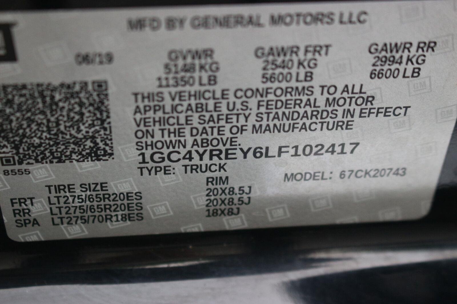 Used 2020 BLACK Chevrolet High Country image 44
