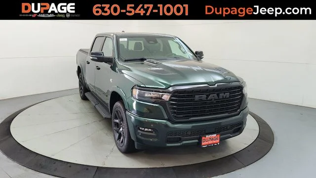 New 2026 Serrano-Green Metallic Exterior Paint RAM Laramie video 1