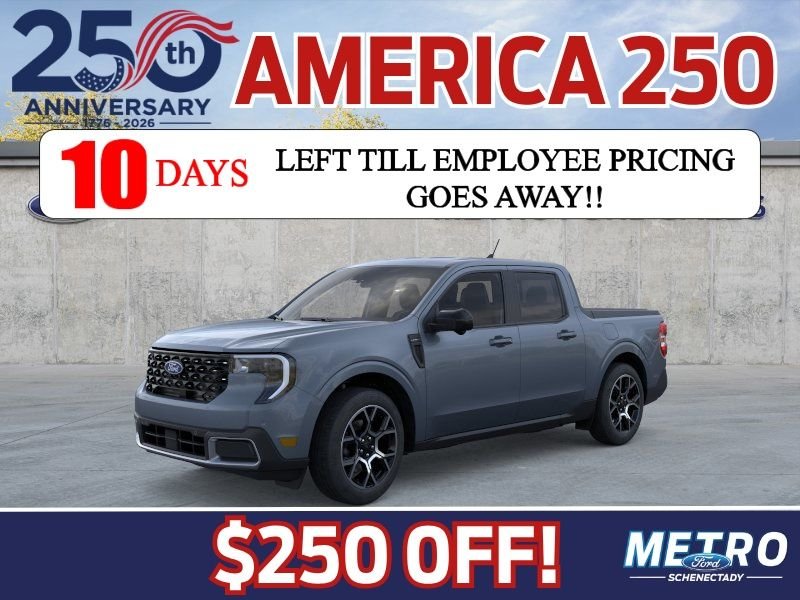 New 2026 Azure Gray Metallic Tri-Coat Ford Lariat image 2