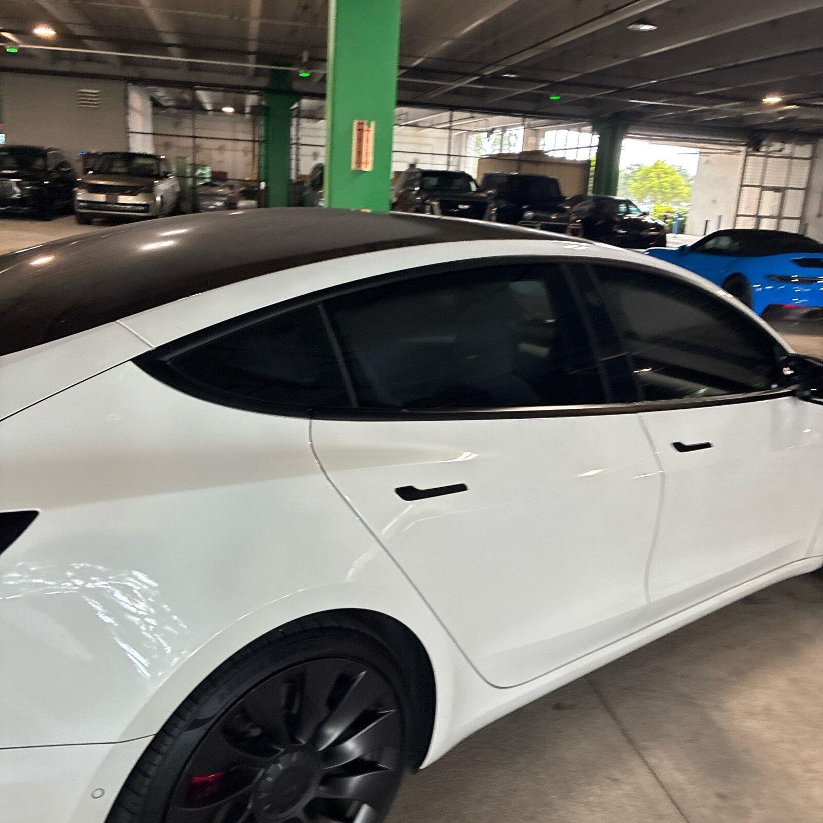 Used 2021 Pearl White Multi-Coat Tesla Performance image 8