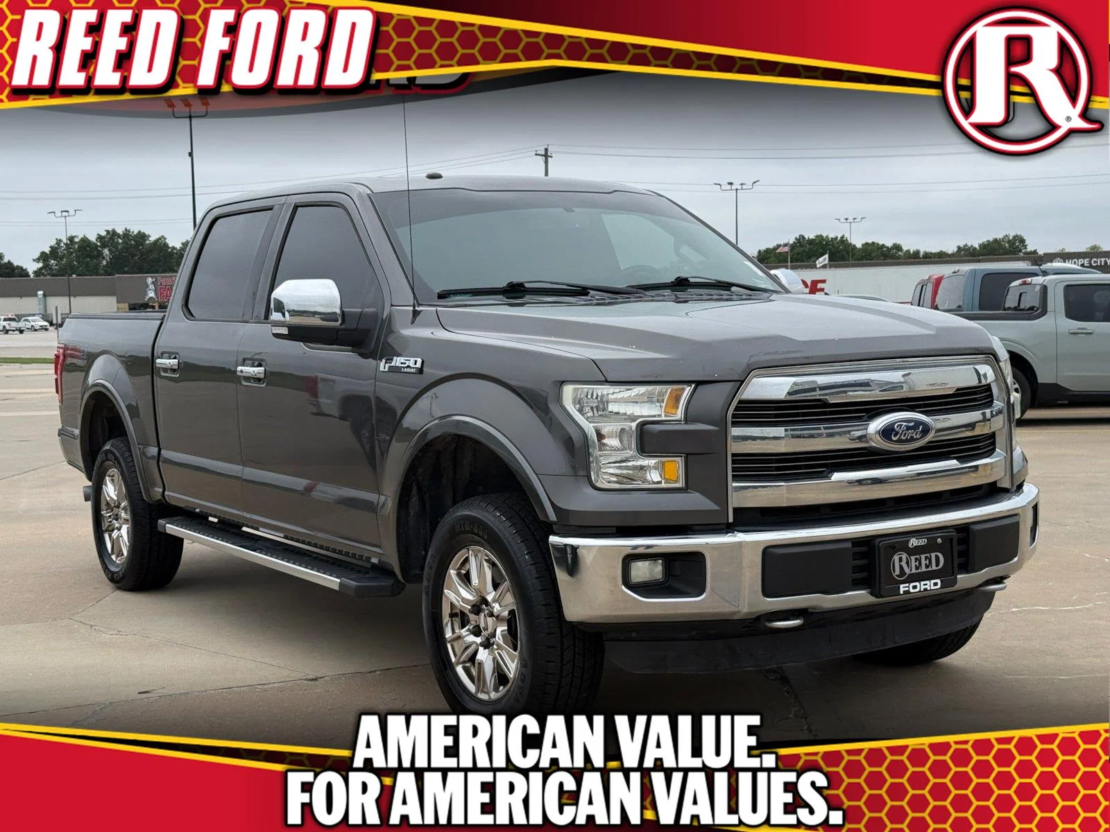 Used 2015 Magnetic Metallic Ford Lariat image 1