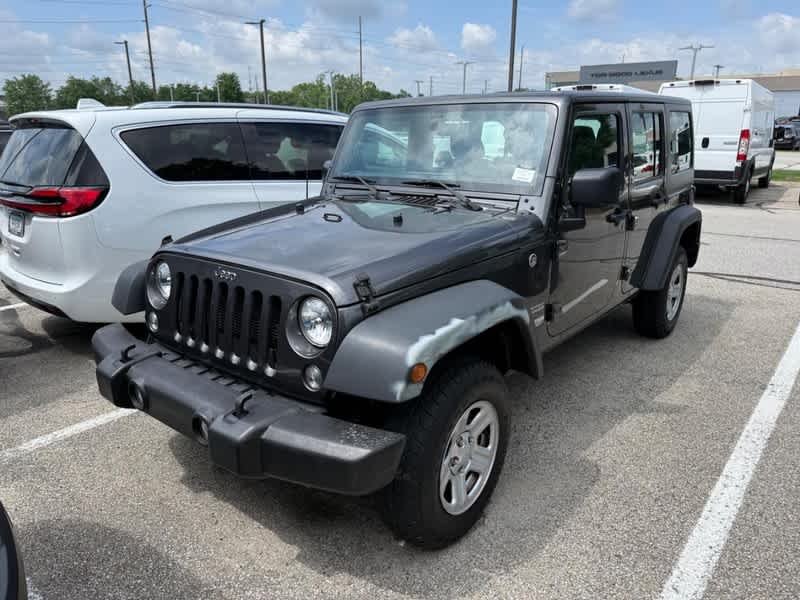 Used 2018 Granite Crystal Metallic Clearcoat Jeep Sport image 2