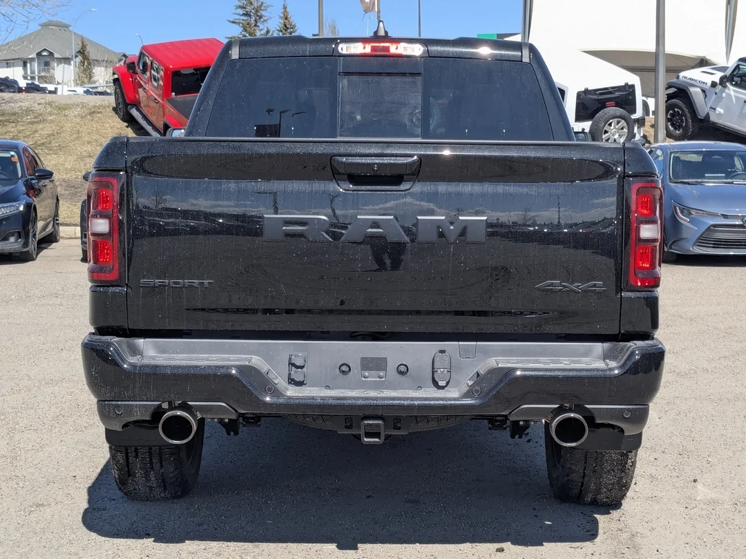 New 2026 Black RAM Sport - - 4x4 - Dual?Pane Panoramic Sunroof - Steel Sport Hood - Trailer Brake Control & More! image 7