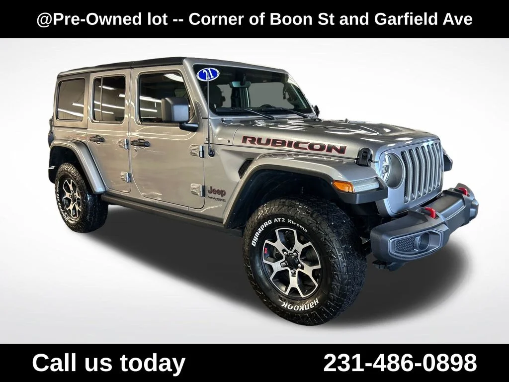 Used 2021 Silver Jeep Unlimited Rubicon image 7