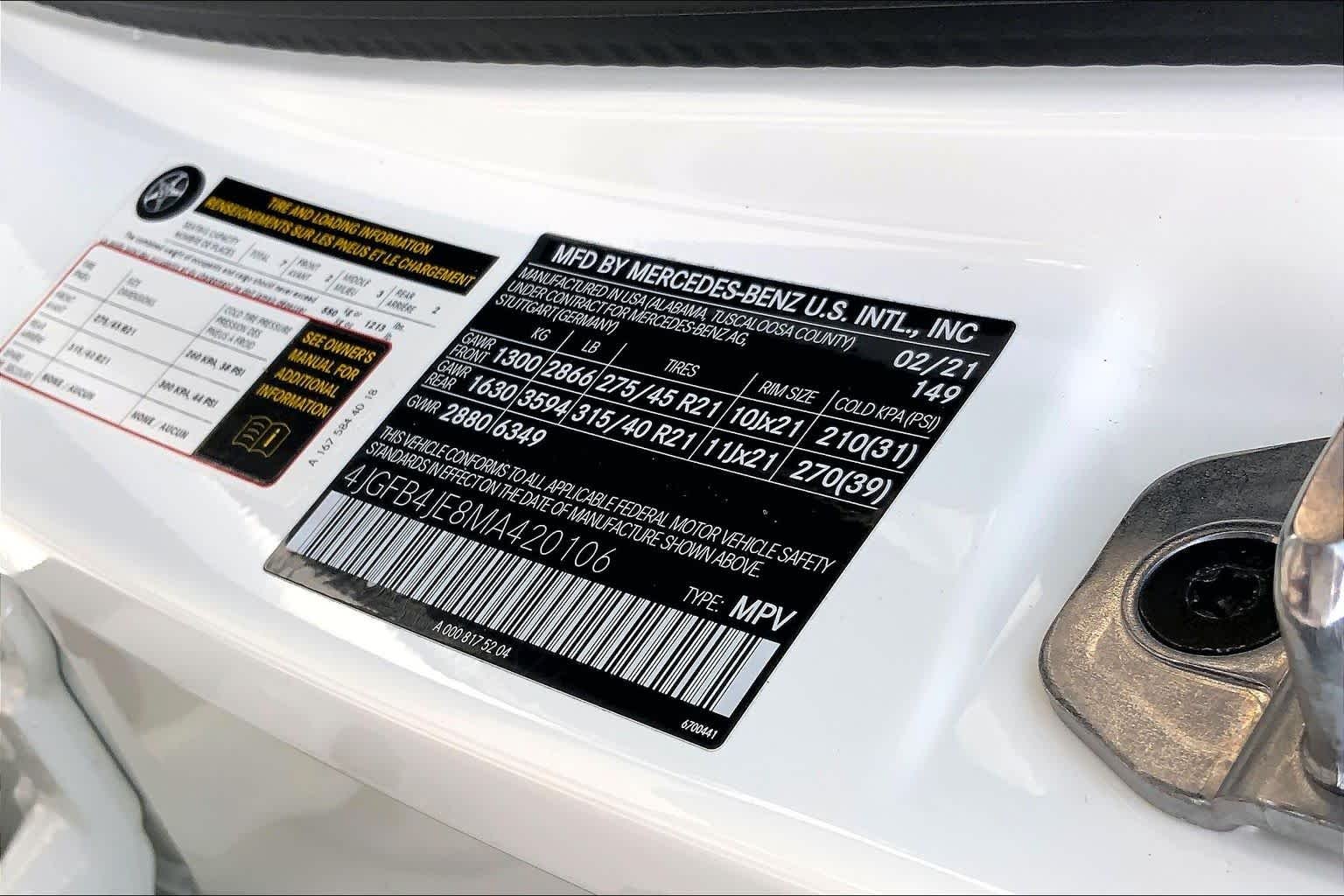 Used 2021 Polar White Mercedes-Benz GLE 350 image 34