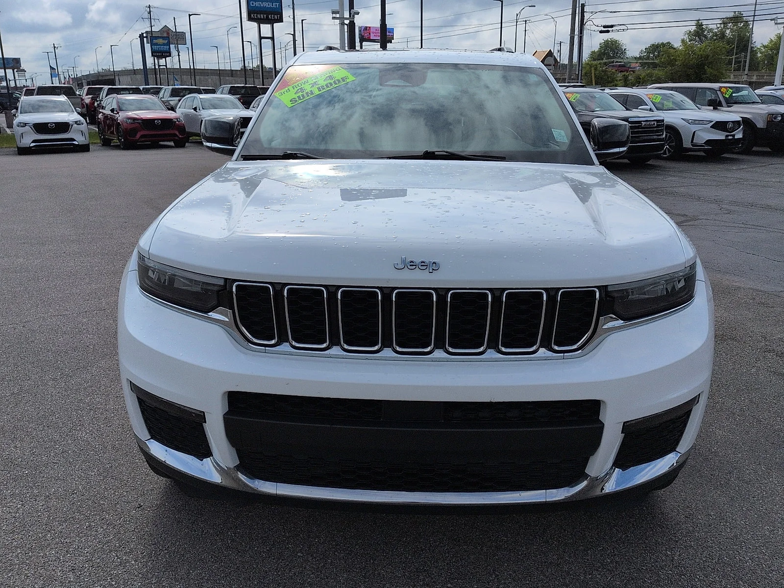 Used 2021 Bright White Clearcoat Jeep Limited image 3