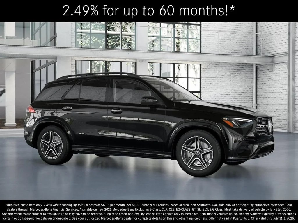 New 2026 Obsidian Black Metallic Mercedes-Benz GLE 350 image 55