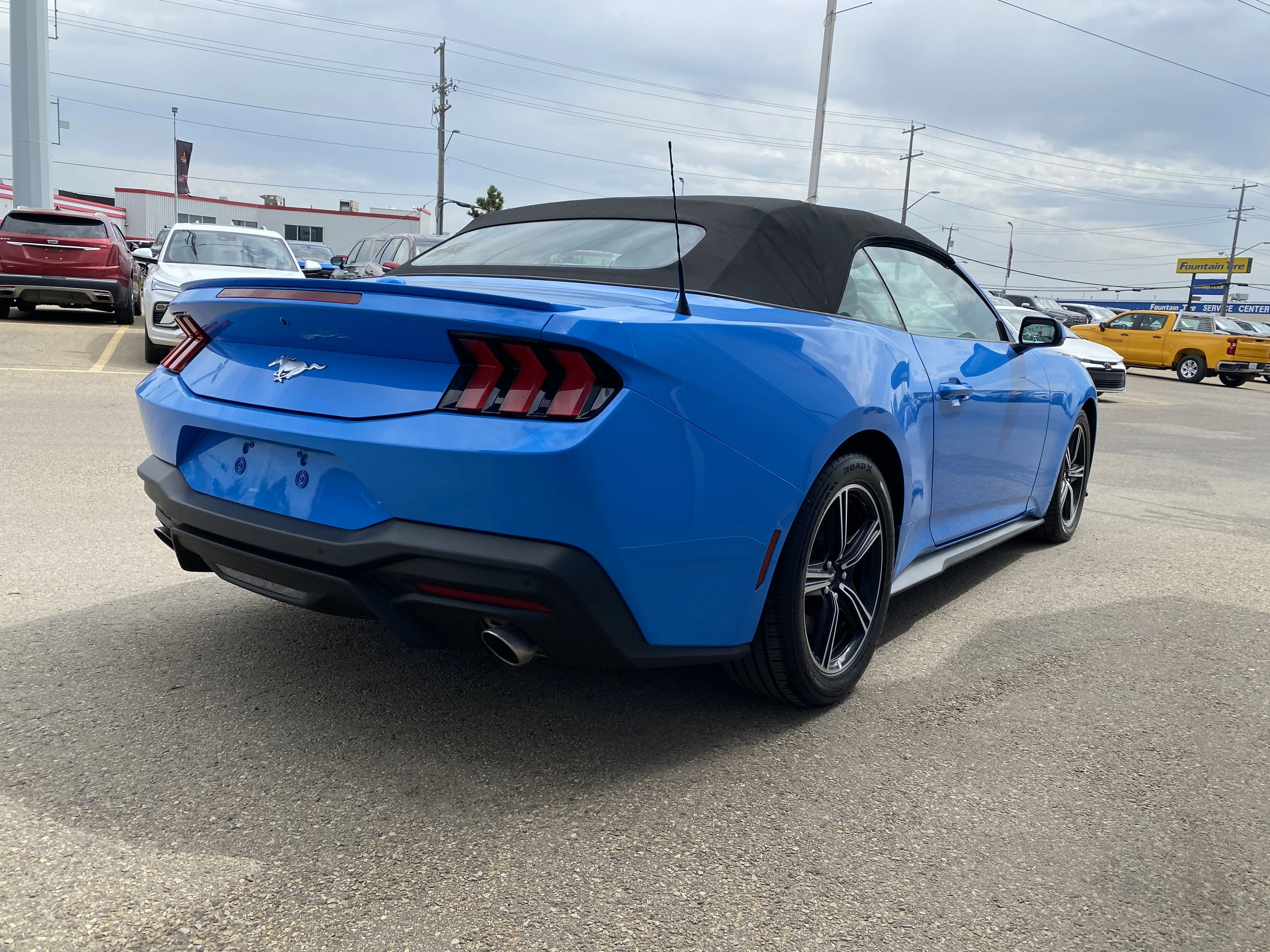 Certified Used 2025 Blue Ford EcoBoost Convertible * AUTO HIGH BEAM * BLIND SPOT MONITORING * image 5