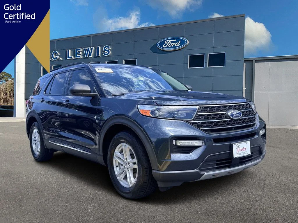 Certified Used 2023 Stone Blue Metallic Ford XLT image 1