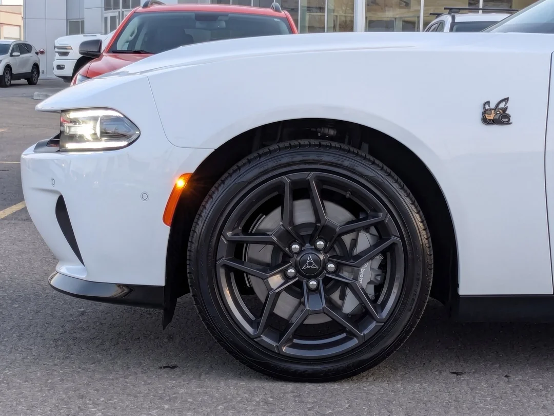 New 2026 White Dodge Scat Pack - - Blacktop Pkg - Two-Tone Black Roof - 20 Black Wheels - Adaptive Cruise & More! image 9