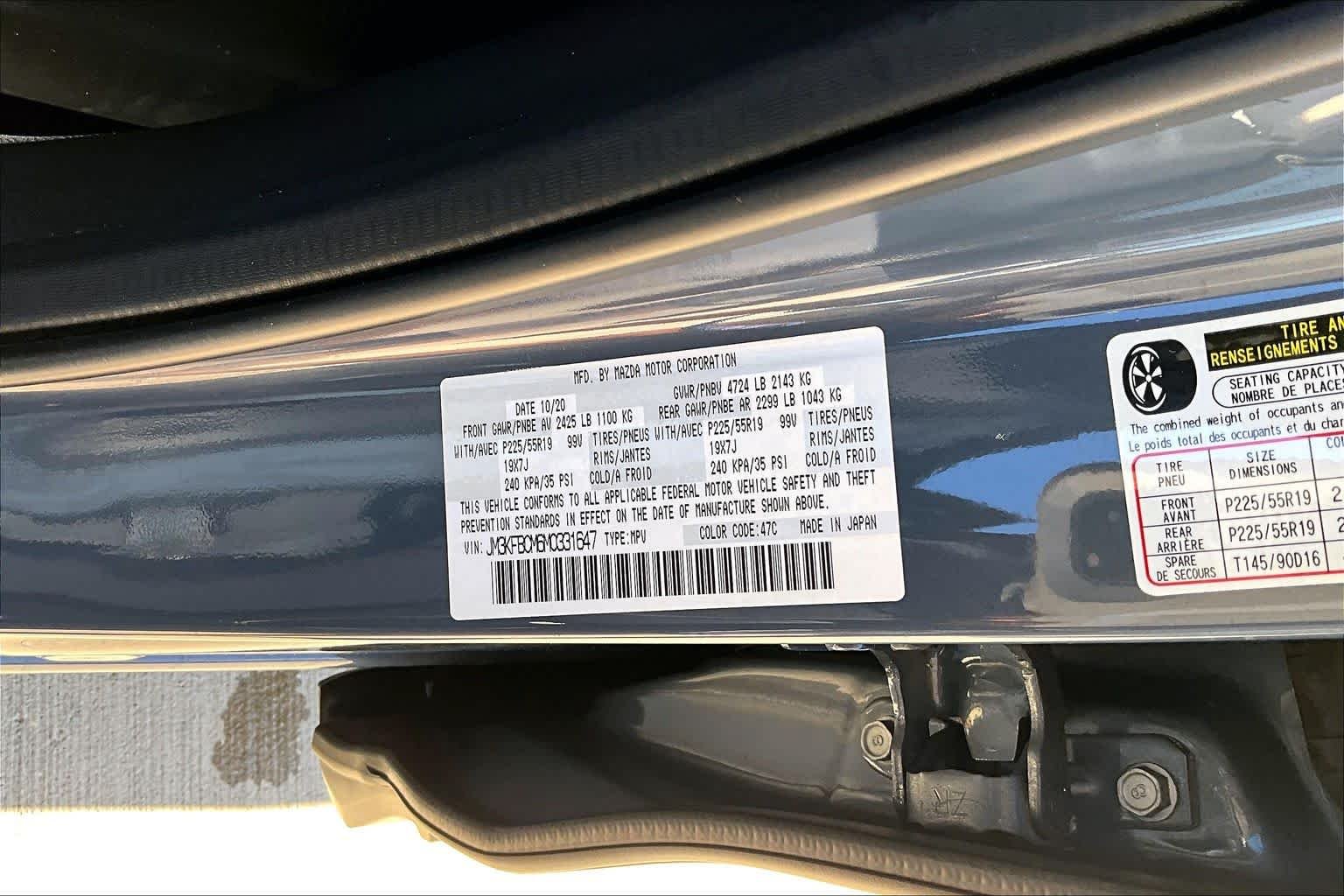 Used 2021 Polymetal Gray Mazda Carbon Edition image 33
