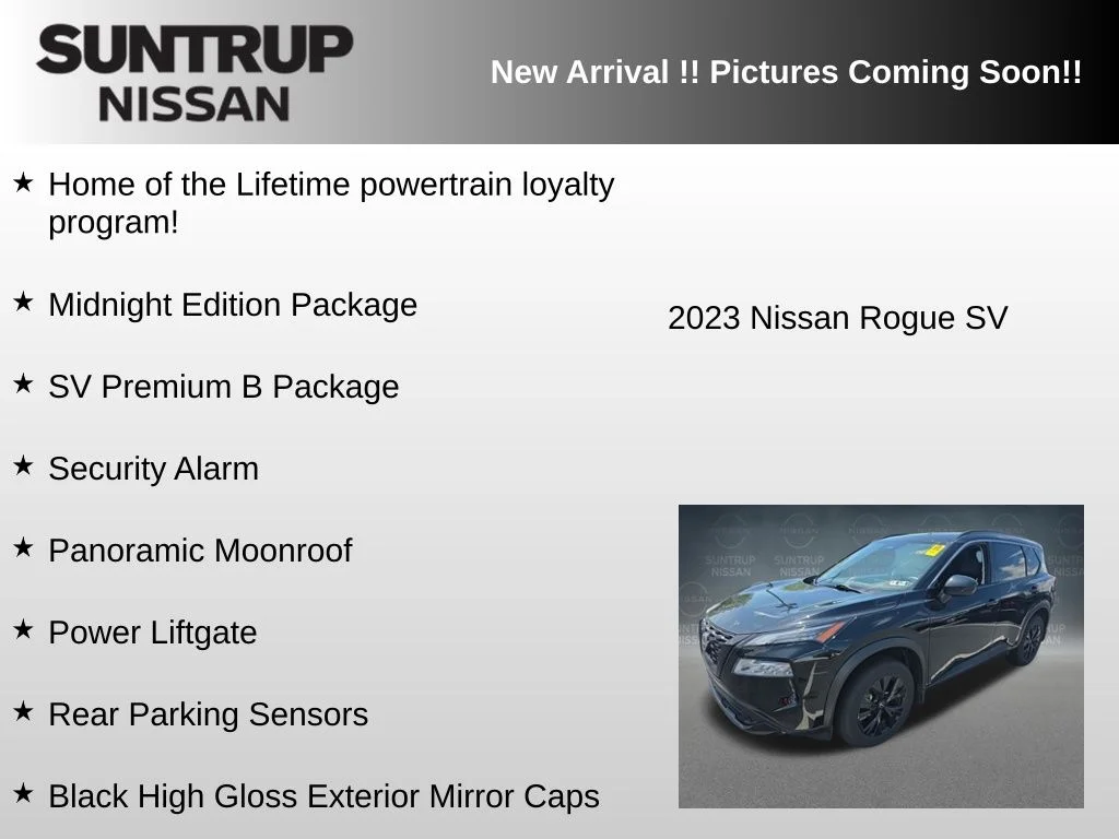 Used 2023 Black Nissan SV image 6