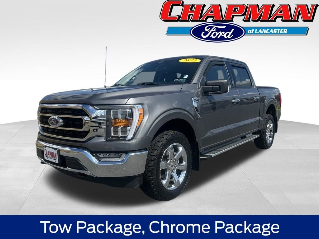 Certified Used 2022 Gray Metallic Ford XLT image 1