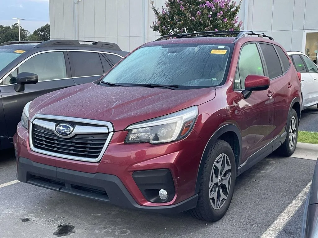 Used 2021 Crimson Red Pearl Subaru Premium image 2