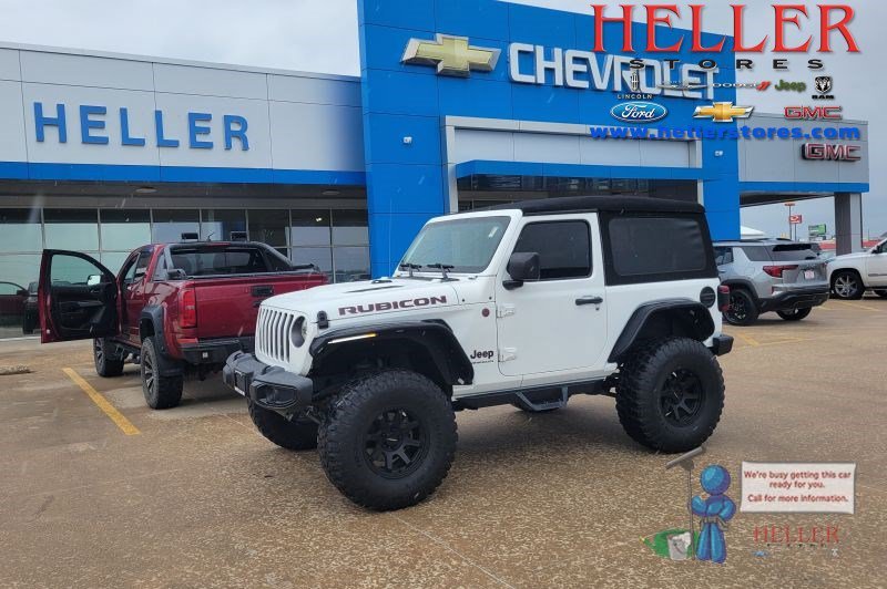 Used 2018 Bright White Clearcoat Jeep Rubicon image 1