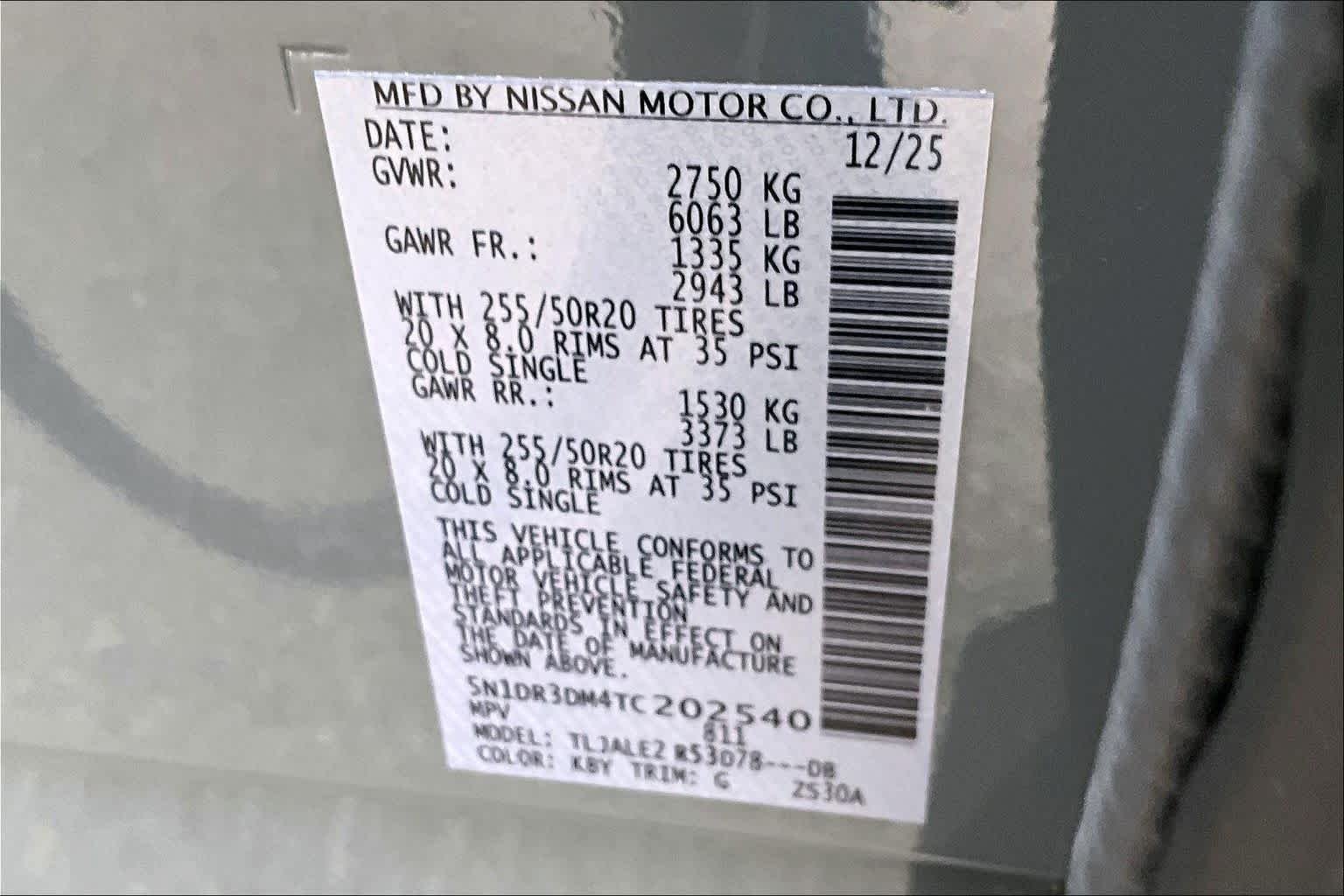 New 2026 Boulder Gray Pearl Nissan Platinum image 14