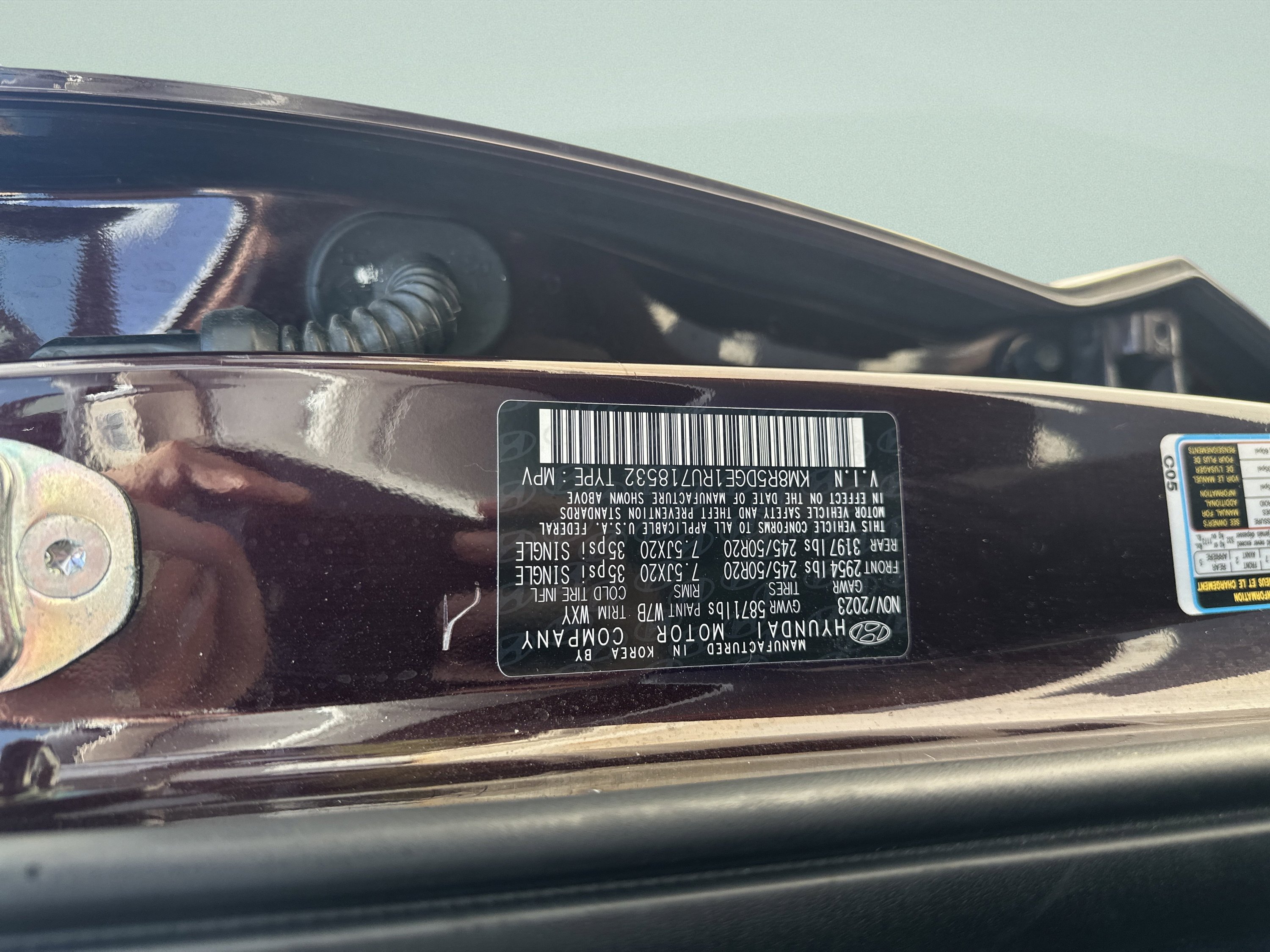 Used 2024 Sierra Burgundy Hyundai Limited image 26