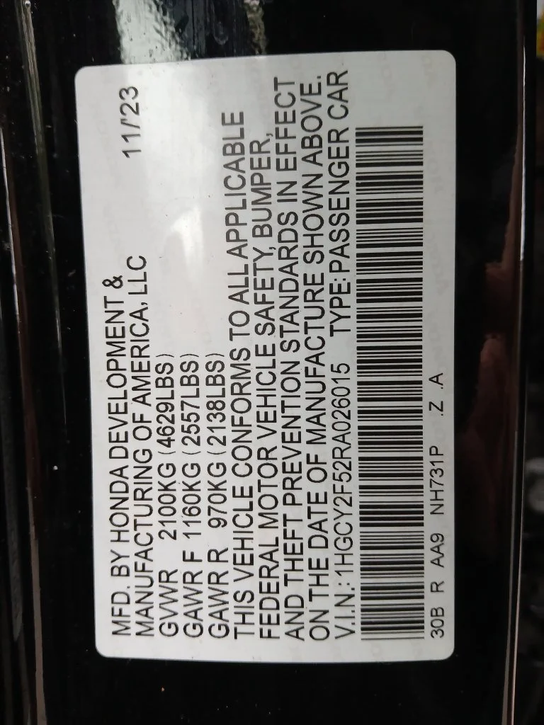 Used 2024 Black Honda Sport image 36
