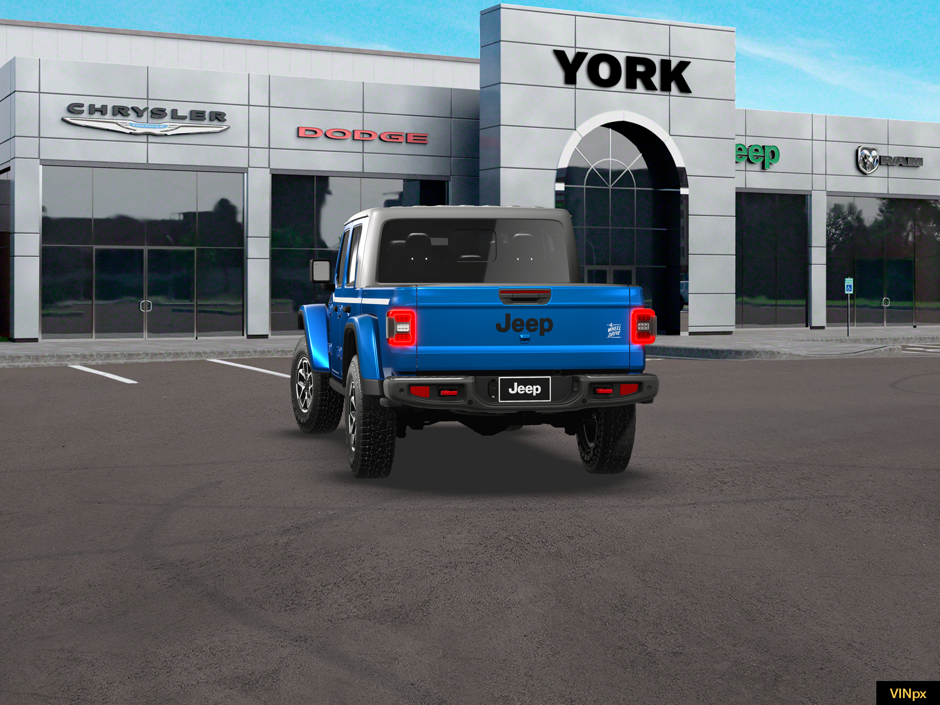 New 2026 Hydro Blue Pearl-Coat Exterior Paint Jeep Rubicon image 25