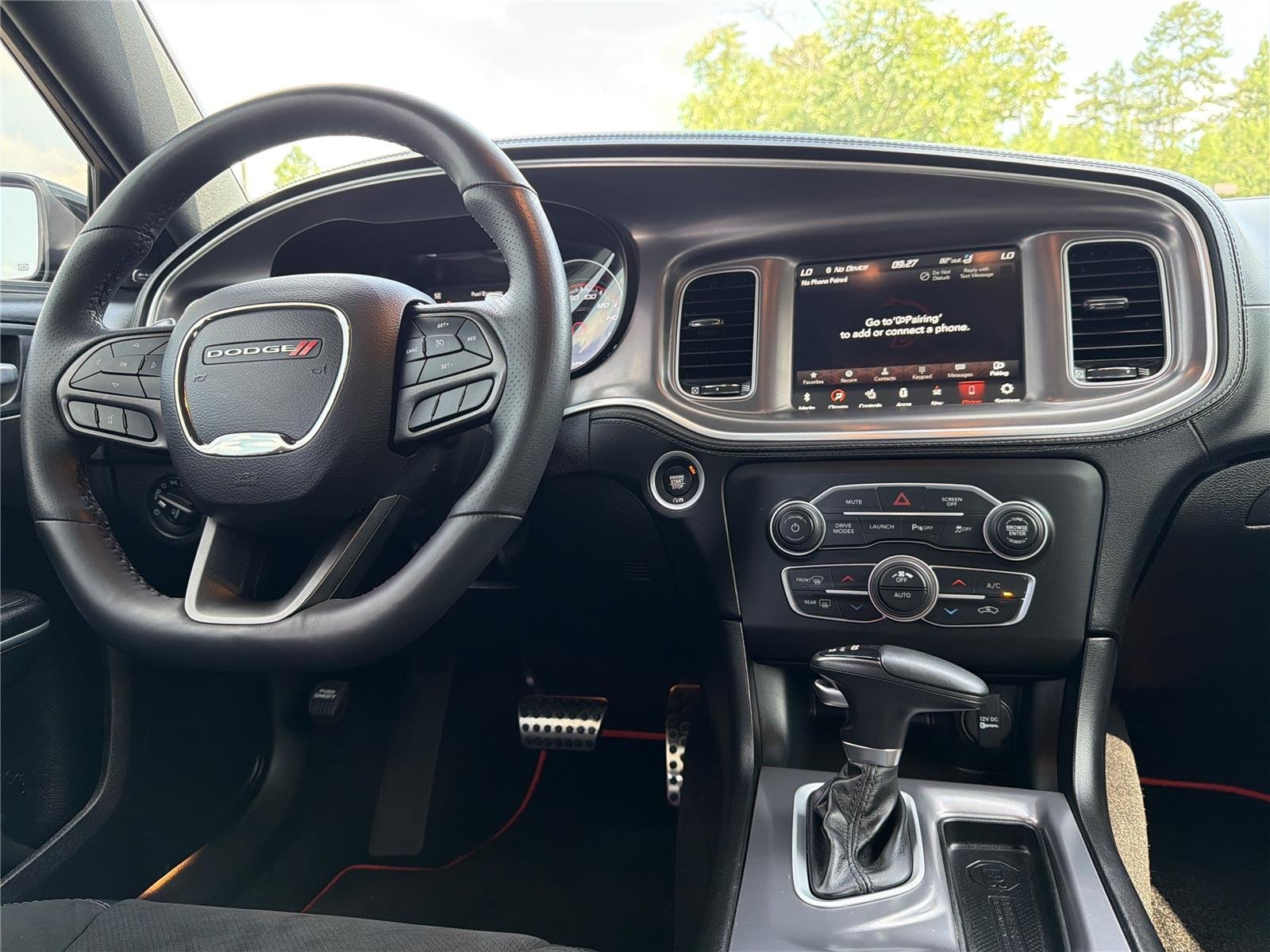 Used 2022 Pitch Black Clearcoat Dodge Scat Pack image 3